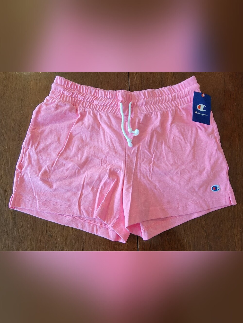 Champion Women's Midweight Shorts Pink Size Large NWT